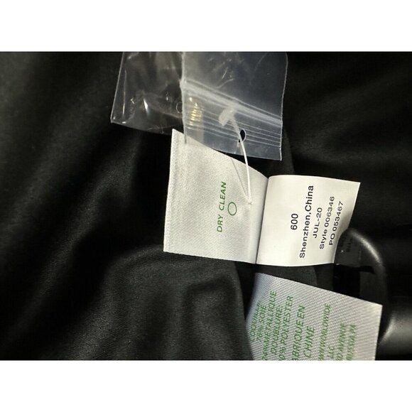 Lilly Pulitzer Francis Silk Dress In Onyx Leopard Metallic Black Size L New $248 - Picture 8 of 14